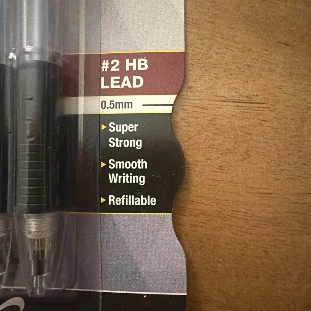 Pilot G2 Mechanical Pencil 0.5mm Black #2 HB Lead 2 Count BHG52BLK